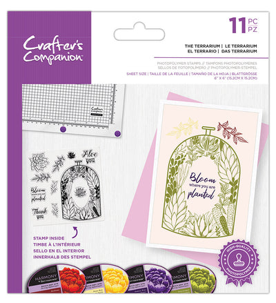 Crafters Companion Photopolymer Stamp - The Terrarium