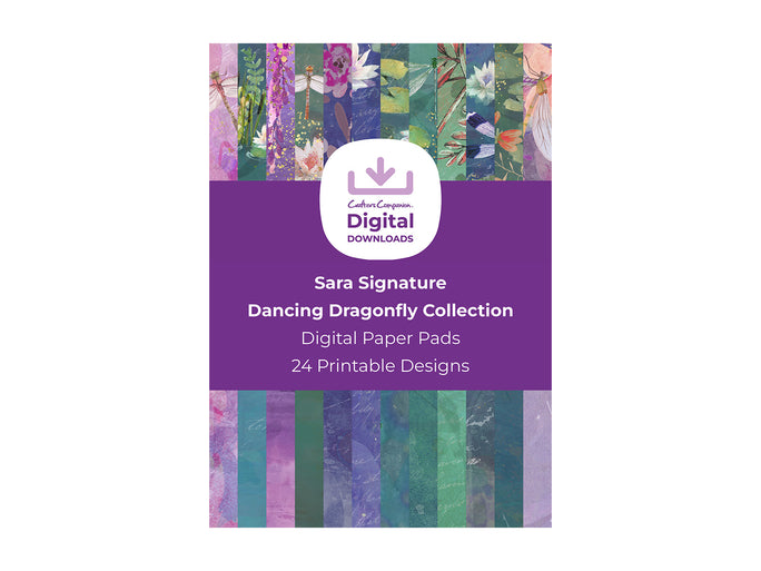 Sara Signature Dancing Dragonfly Collection - Digital Paper Pad