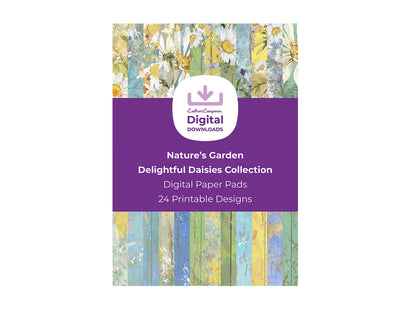Nature's Garden Delightful Daises Collection - Digital Paper Pad