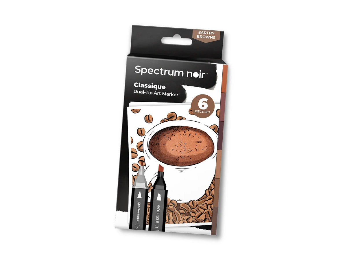Spectrum Noir-Classique 6pc-Earthy Browns | Crafter's Companion US Spectrum Noir-Classique 6pc-Earthy Browns | Crafter's Companion US