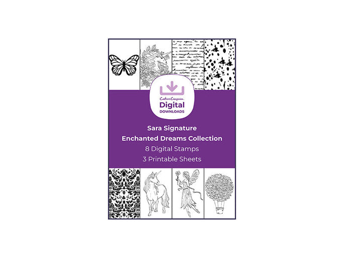 Sara Signature Enchanted Dreams Collection - Digital Stamp Sheets - 11" x 8.5"