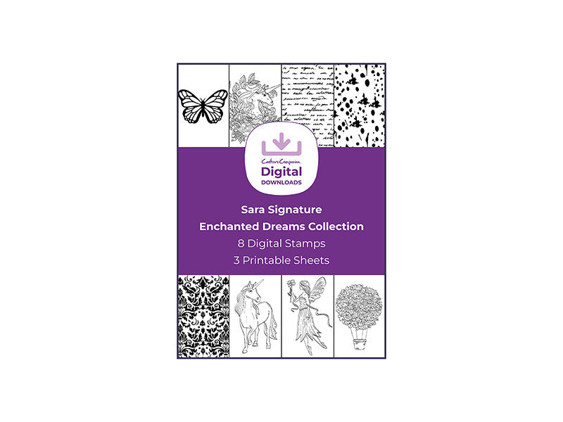 Sara Signature Enchanted Dreams Collection - Digital Stamp Sheets - A4