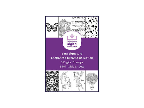 Sara Signature Enchanted Dreams Collection - Digital Stamp Sheets - A4