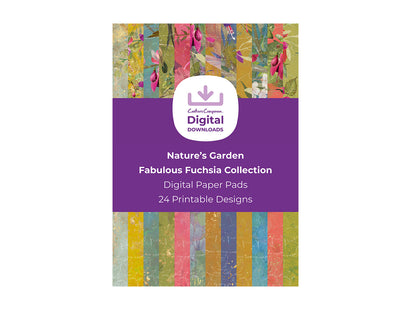 Nature's Garden Fabulous Fuchsia Collection - Digital Paper Pad