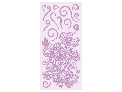 Gemini - 2.75 x 5.75" Embossing Folder - Anemone Swirls