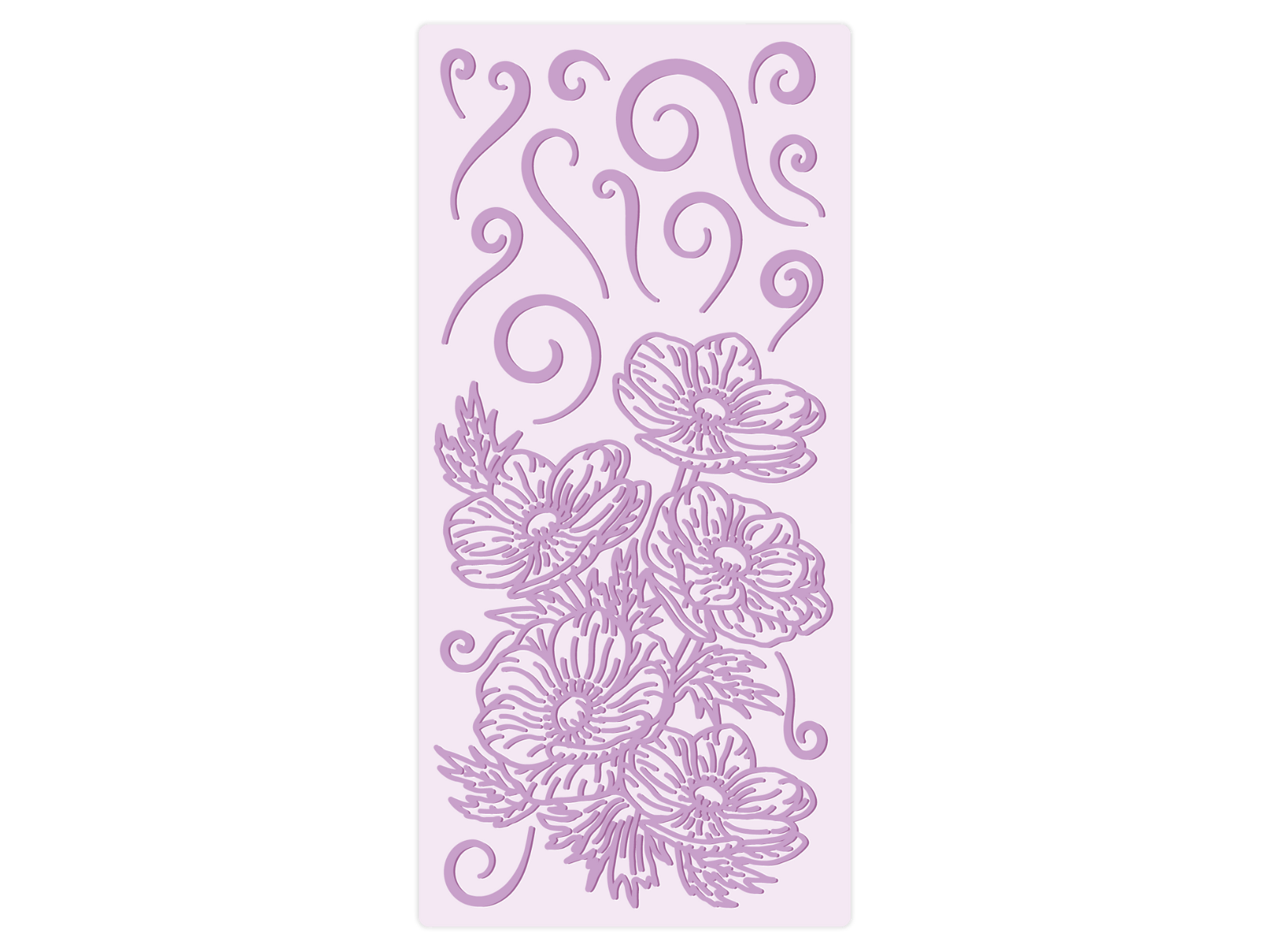 Gemini - 2.75 x 5.75" Embossing Folder - Anemone Swirls