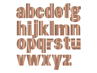 Gemini- Multi Craft Dies - Appliqué - Lowercase Alphabet