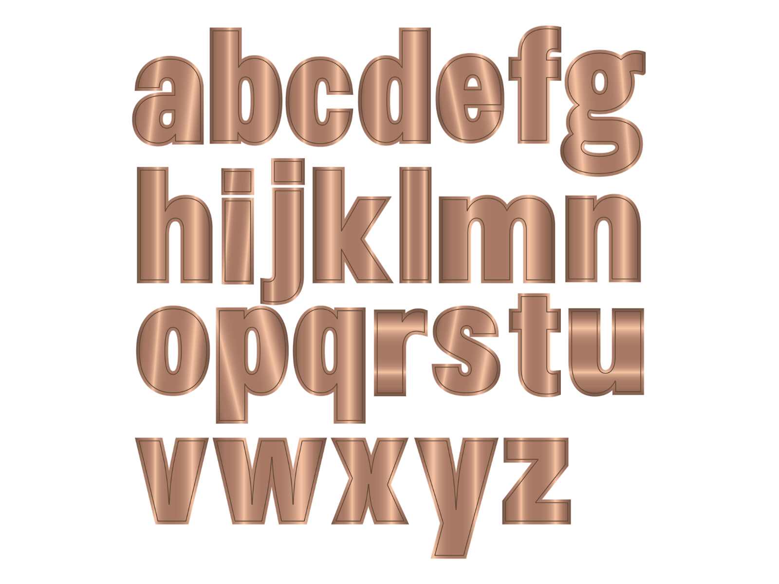 Gemini- Multi Craft Dies - Appliqué - Lowercase Alphabet
