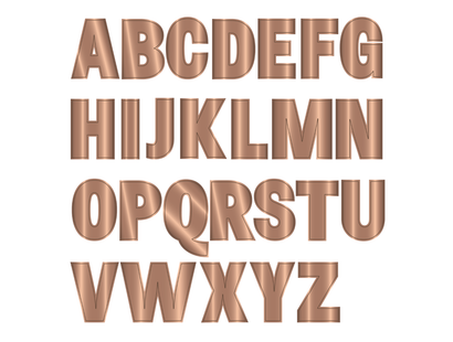 Gemini- Multi Craft Dies - Appliqué - Uppercase Alphabet