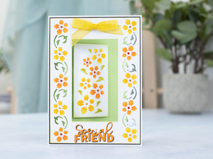 Gemini Create a Card Frame Die - Floral Edges