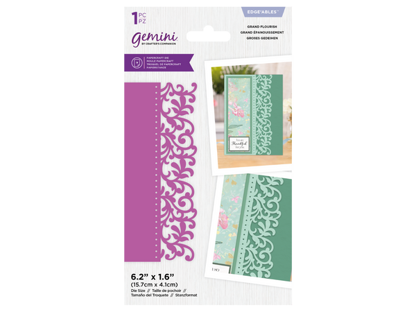 Gemini - Metal Die - Edgeable - Grand Flourish