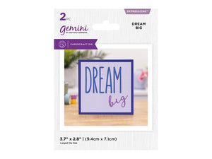 Gemini Expressions Large Word - Dream Big