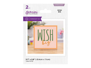 Gemini Expressions Large Word - Wish Big