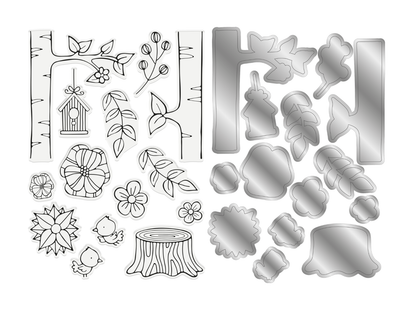Gemini Pop Up Box Stamp & Die - Back To Nature