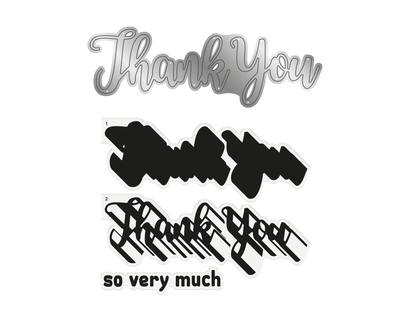 Gemini - Stamp & Die - Thank You so very much