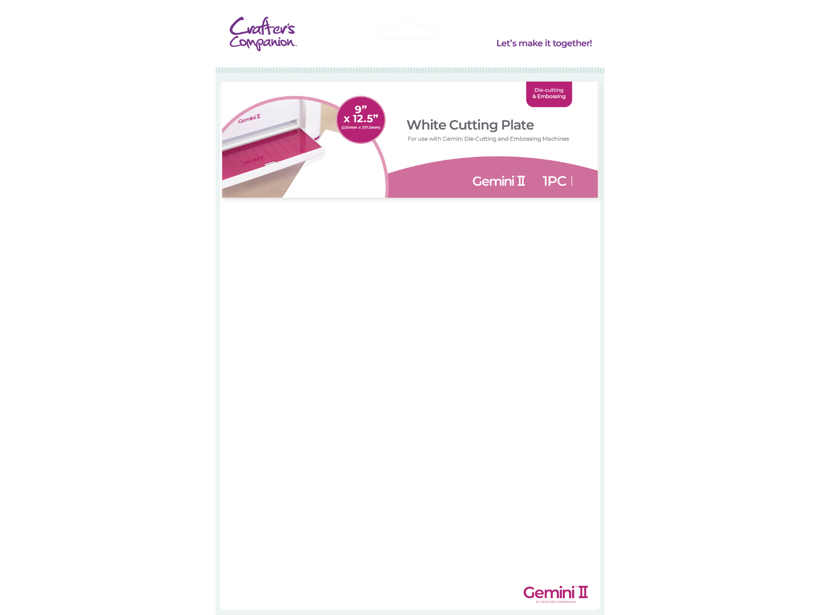 Gemini II Accessories - White Cutting Plate