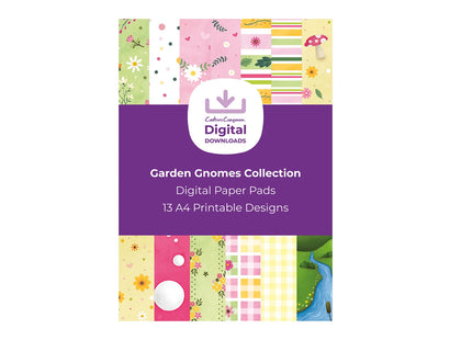 Garden Gnomes Collection - Digital Paper Pad