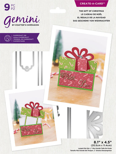 Gemini - Create-a-Card - Message Reveal Dies - The Gift of Christmas