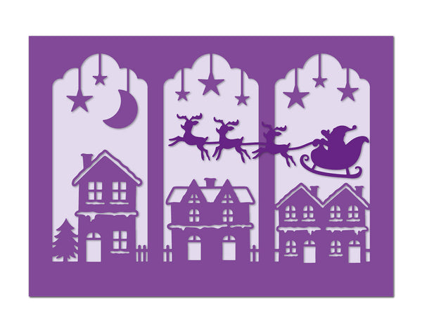 Crafter's Companion - Gemini - Clear Acrylic Stamp and Die Set - Haunted House