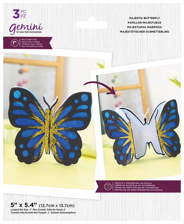 Gemini - Multi Media Die - Majestic Butterfly
