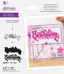 Gemini - Stamp & Die - Happy Birthday to You