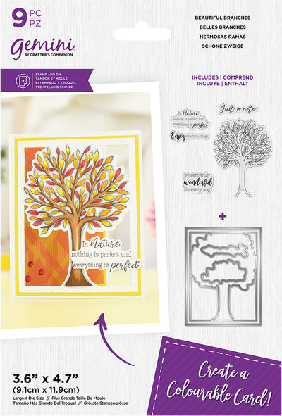 Gemini Colourable Create-a-Card Stamp & Die Selection