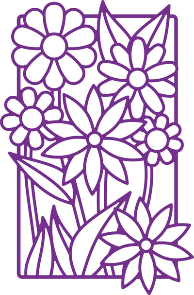 Gemini Decorative Outline Stamp and Die - In Full Bloom