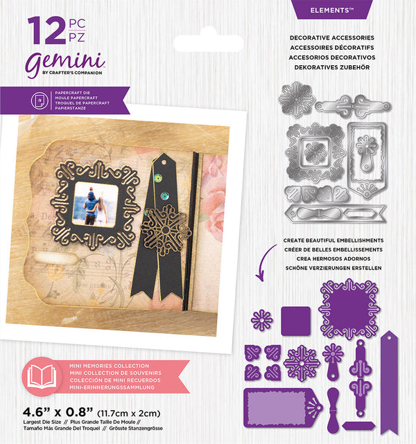 Gemini Mini Memories Die - Decorative Accessories