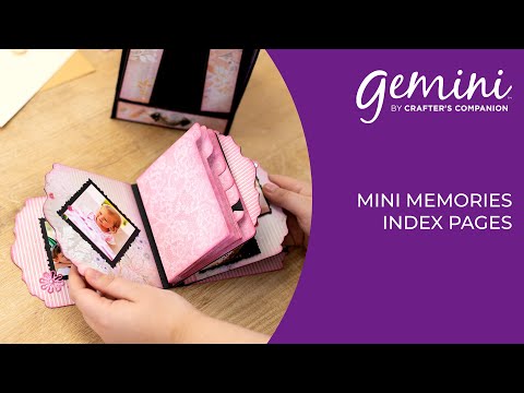 Gemini Edgeables Die Mini Memories - Index Pages