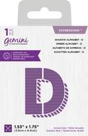 Gemini Expressions Die - Shadow Alphabet D
