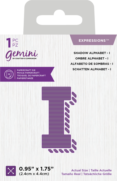 Gemini Expressions Die - Shadow Alphabet I