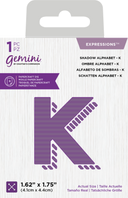 Gemini Expressions Die - Shadow Alphabet K