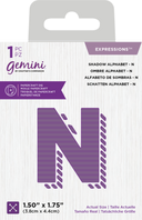 Gemini Expressions Die - Shadow Alphabet N