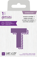 Gemini Expressions Die - Shadow Alphabet T