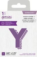 Gemini Expressions Die - Shadow Alphabet Y