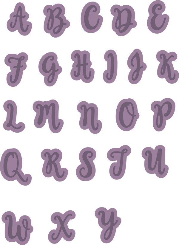 Gemini Expressions Metal Die - Uppercase Alphabet Set