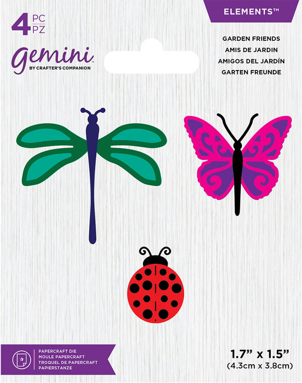 Gemini Mini Elements Die - Garden Friends