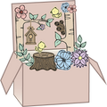Gemini Pop Up Box Stamp & Die - Back To Nature