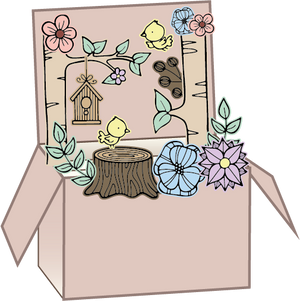 Gemini Pop Up Box Stamp & Die - Back To Nature
