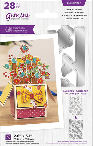 Gemini Pop Up Box Stamp & Die - Back To Nature