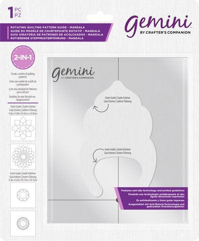 Gemini Rotating Quilting Pattern Guide - Mandala