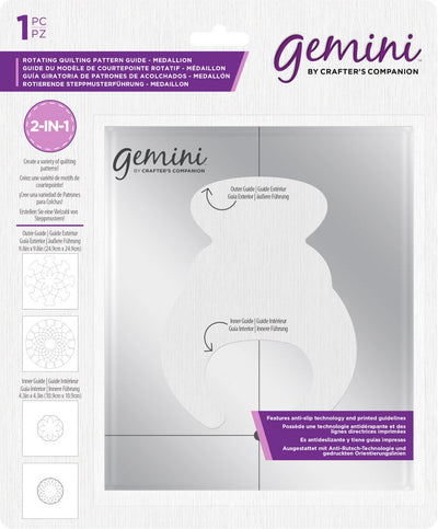 Gemini Rotating Quilting Pattern Guide - Medallion