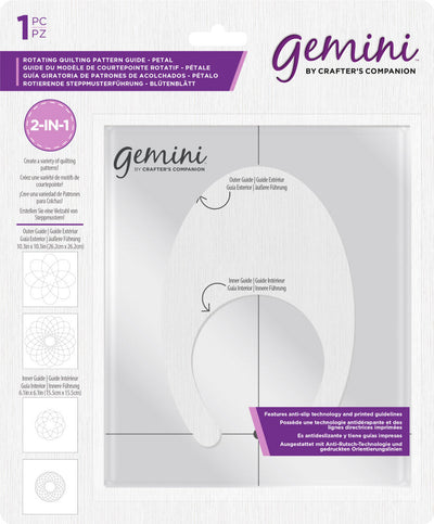 Gemini Rotating Quilting Pattern Guide - Petal