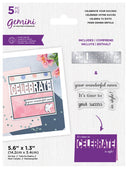 Gemini Word Cut In Stamp & Die - CELEBRATE your success