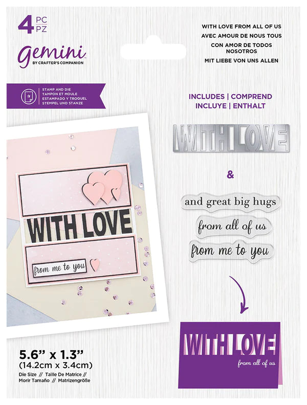 Gemini Word Cut In Stamp & Die Selection