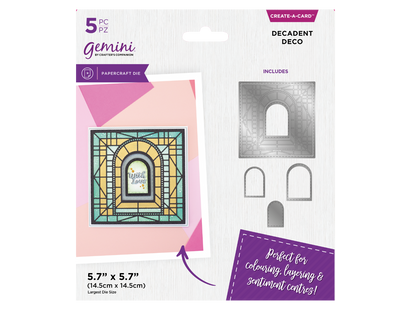 Gemini Simple Create a card Die - Decadent Deco