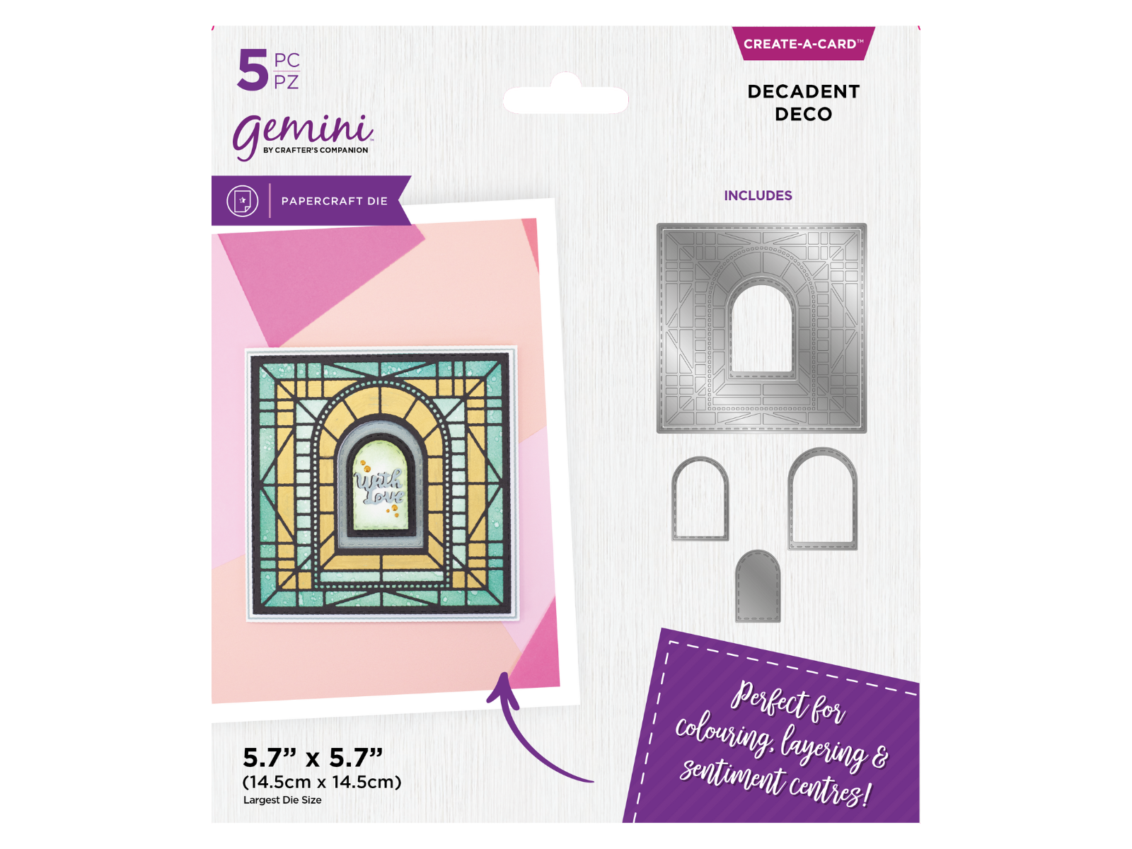 Gemini Simple Create a card Die - Decadent Deco