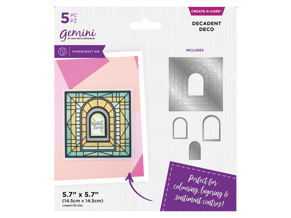 Gemini Simple Create a card Die - Decadent Deco