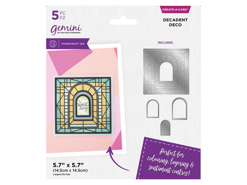 Gemini Simple Create a card Die - Decadent Deco