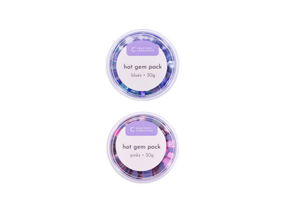 Crafter's Companion Hot Gem Pack - Pink & Blue Collection